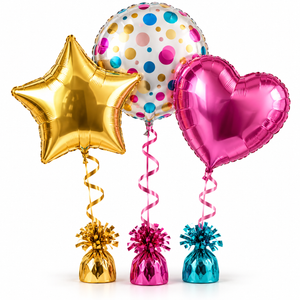 Folienballons + Gewichte