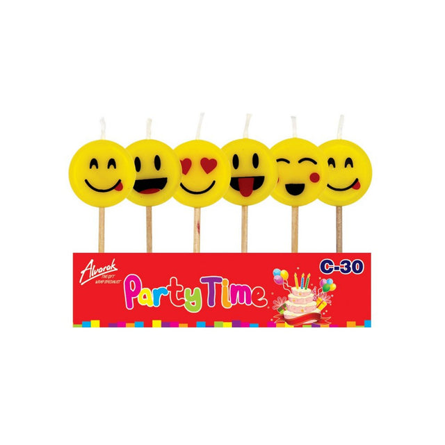 6 narozeninových svíček na dort ve tvaru emoji (40 mm) C-30.jpg