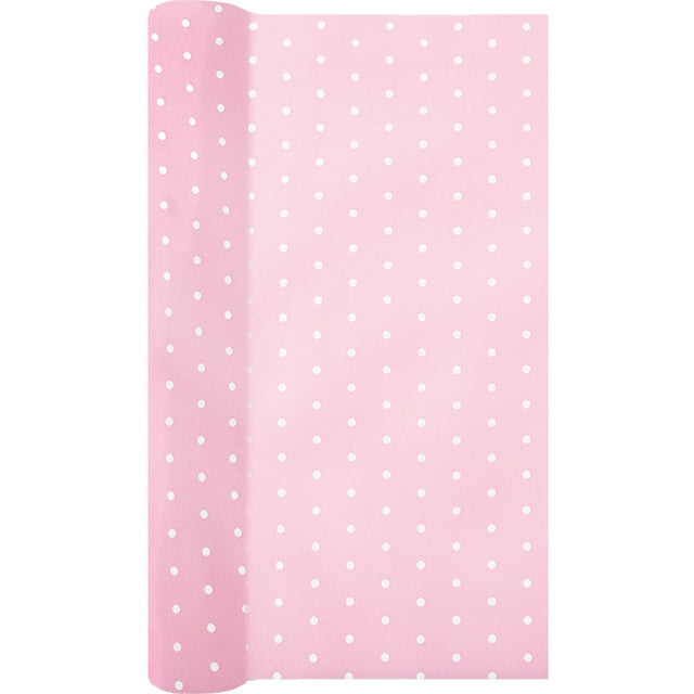 Běhoun na stůl 40 x 490 cm - Puntíky na růžovém podkladu No. 0200-1461 0200-1461.jpg