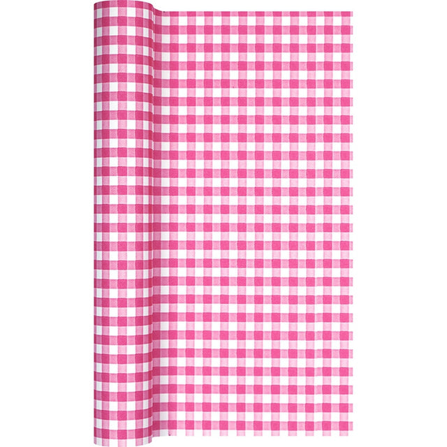 Běhoun na stůl 40 x 490 cm - Růžová kostka 0200-1210.jpg