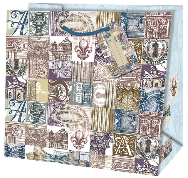 Dárková taška čtvercová (TQ) Quad o rozměrech 15x6x14,6 cm s motivem architektury 22430 TQ.jpg#14984#f8ecb112ffa8