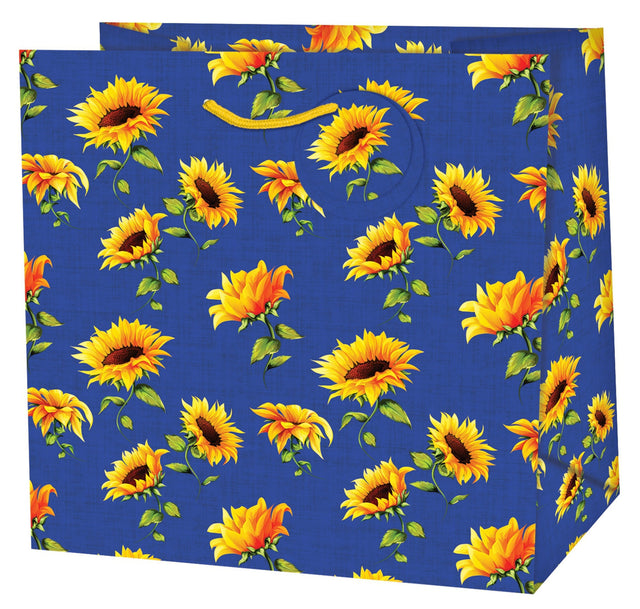 Dárková taška čtvercová (TQ) Quad o rozměrech 15x6x14,6 cm s motivem slunečnic 22316 TQ.jpg#15012#fe5b46981e56