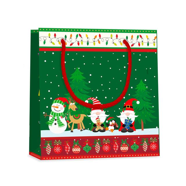 Dárková taška vánoční čtvercová (TQ) - VÁNOČNÍ SKŘÍTCI - 15x6x14,5cm 225517 TQ.jpg#15312#13b5e07dd823