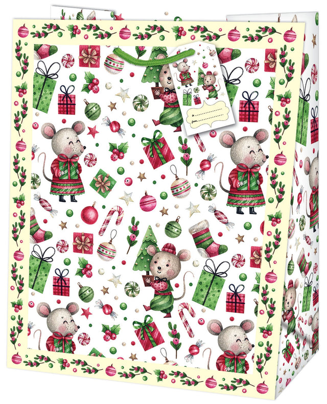 Dárková taška vánoční velká (TL) - VÁNOČNÍ MOTIV - 26,7x13,7x33cm 222515 TL.jpg#15612#232de18eddf7