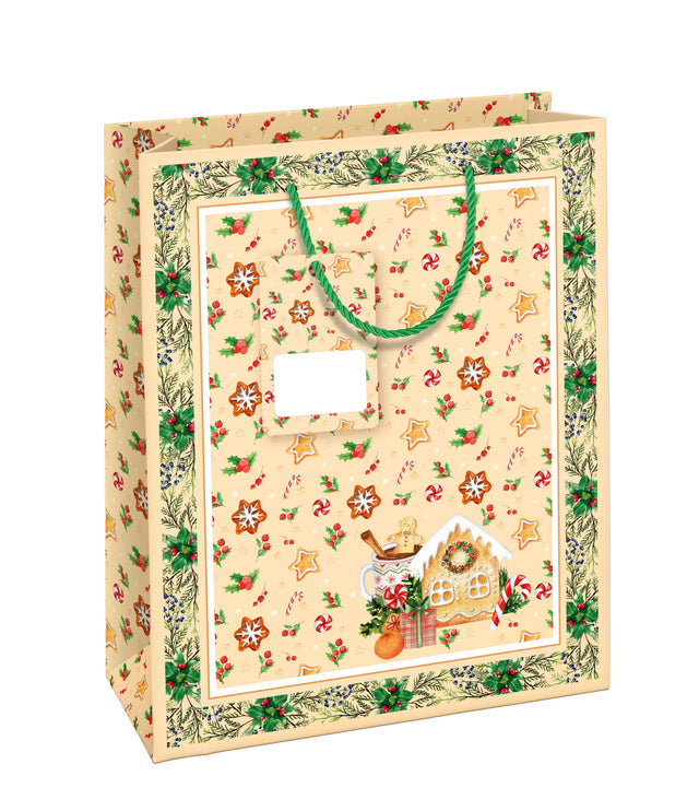 Dárková taška vánoční velká (TL) - VÁNOČNÍ PERNÍČKY - 33x26,7x13,7cm 226516 TL.jpg#18570#f2d1763781f2
