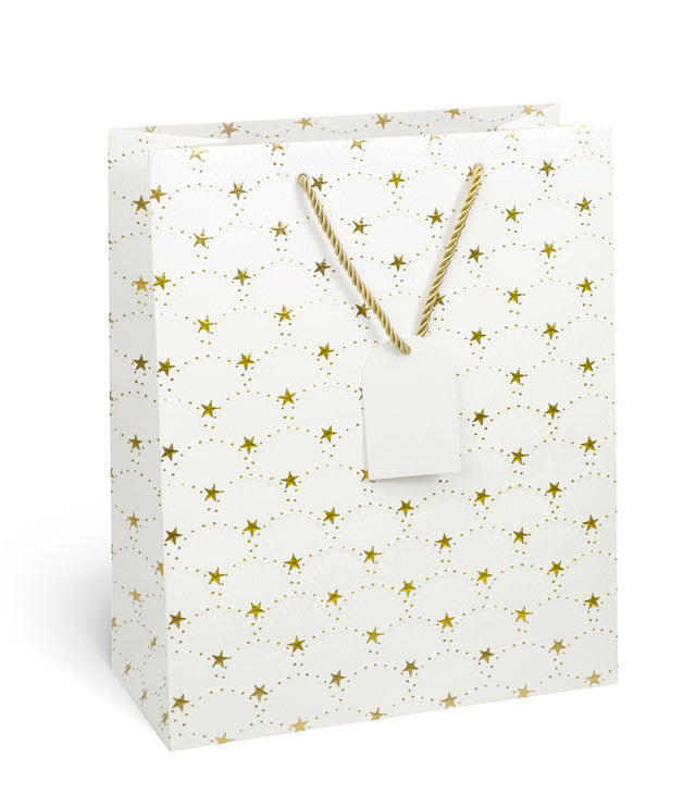 Dárková taška vánoční velká (TL) - ZLATÉ HVĚZDIČKY - 33x26,7x13,7cm 226504 TL.jpg#18148#7a298e9d8ef9