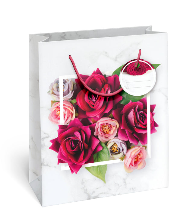 Dárková taška velká  (TL) o rozměrech 26,7x33x13,7 cm s motivem pugetu růží 22607 TL.jpg#15755#dd7a3a6aeaf3