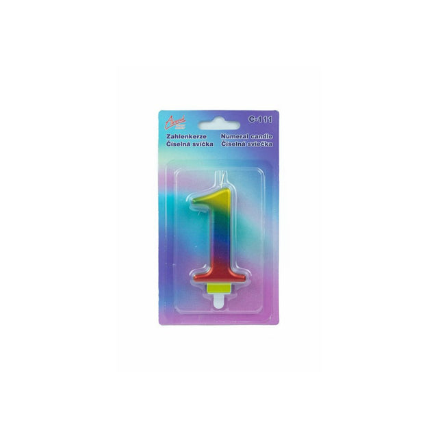 Duhová číselná narozeninová svíčka na dort 1 (9 cm)  C-111_1.jpg