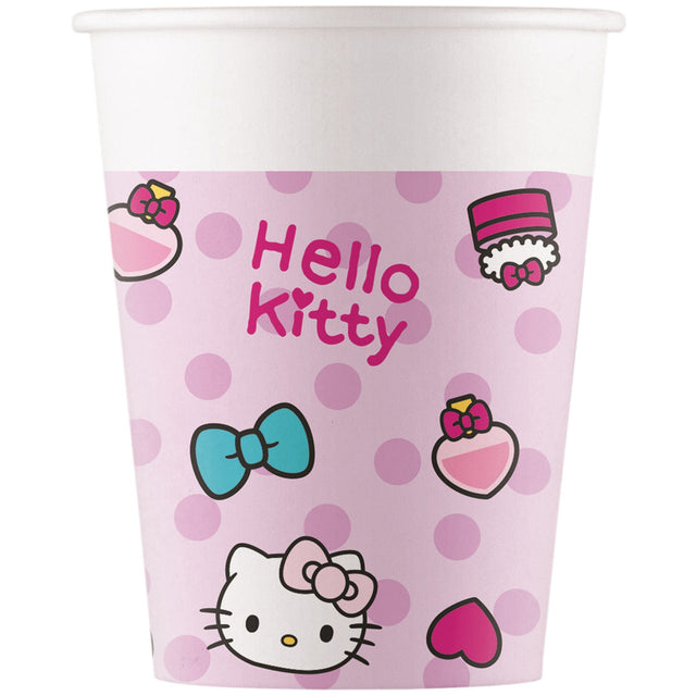 HELLO KITTY Papírové párty kelímky 8 ks 94700.jpg#15896#318e4aaf567d