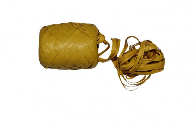 Jednobarevná lýková stuha - Okrová - 5 mm x 20 m RAF-025.jpg