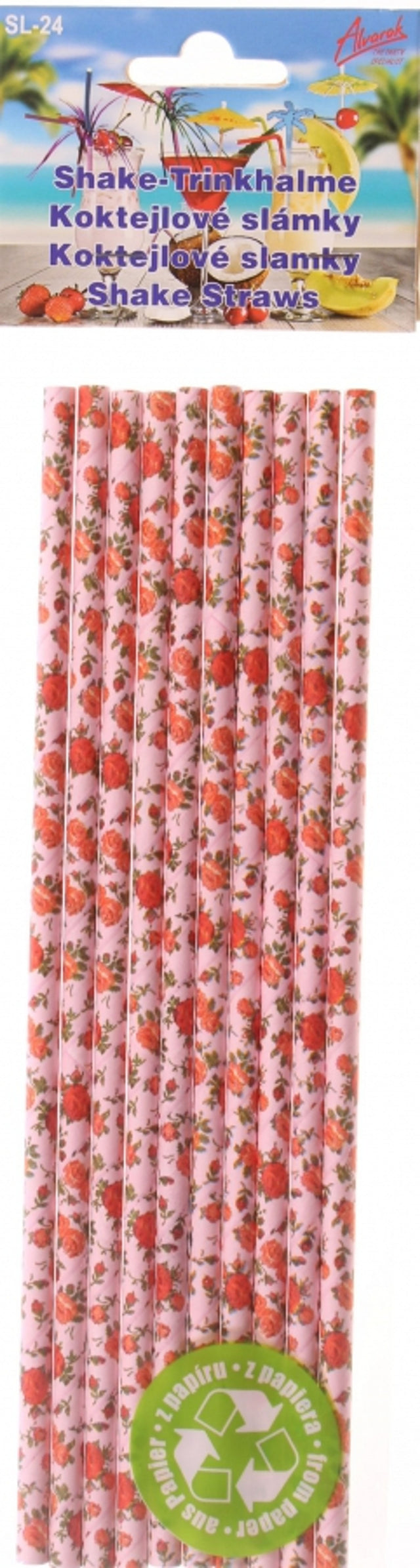 Koktejlová brčka with flowers 10 ks No. SL-24_1.jpg#16069#b4d596be514a