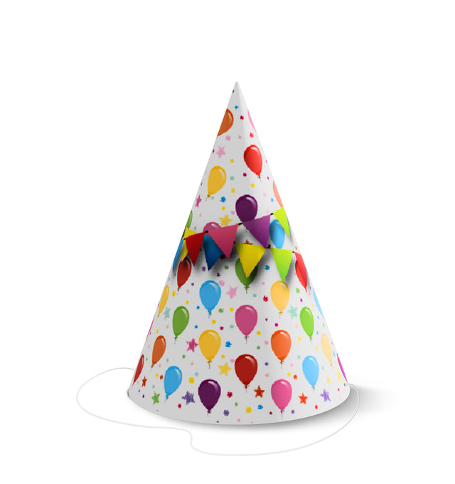 Párty čepičky BALLOONS 6 ks KL102.jpg#15974#5d518d3a9723