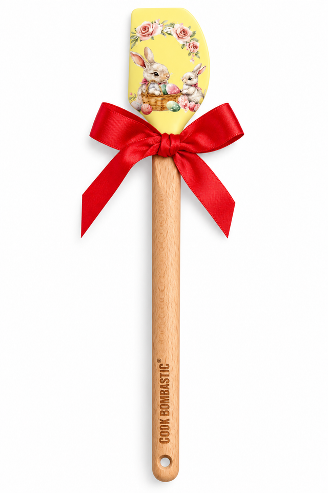 Pečicí stěrka s dřevěnou rukojetí – design velikonočního zajíčka – 21 x 3 cm SK-49 A_1.png#19114#ebd00537b8f2