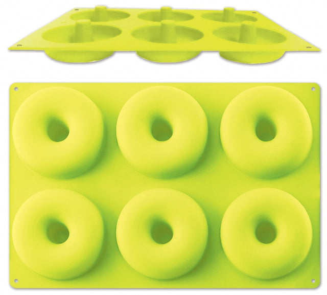 Silikonová forma na pečení pro 6 donutů nebo bagelů ⌀7,5 cm – 6 formiček – 29 x 17.5 cm SIL-06_1.jpg