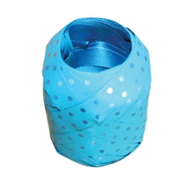 Stuha vejce Polka Dots - Modrá - 7.5 mm x 10 m V114.jpg