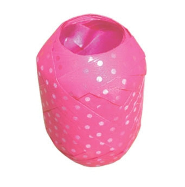 Stuha vejce Polka Dots - Světle růžová - 7.5 mm x 10 m V111.jpg