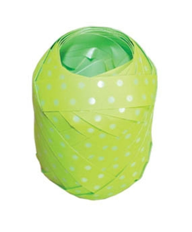 Stuha vejce Polka Dots - Světle zelená - 7.5 mm x 10 m V115.jpg