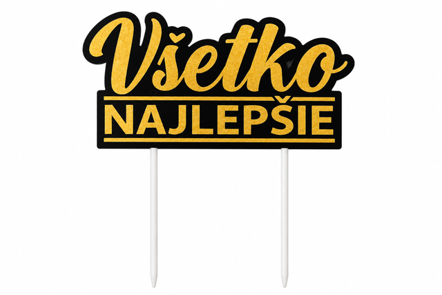 Trendy zápich na dort – Všetko najlepšie – 24 x 13 x 13 cm (1 pc) CTOP-14_1.png#19175#cab04cbddf5a